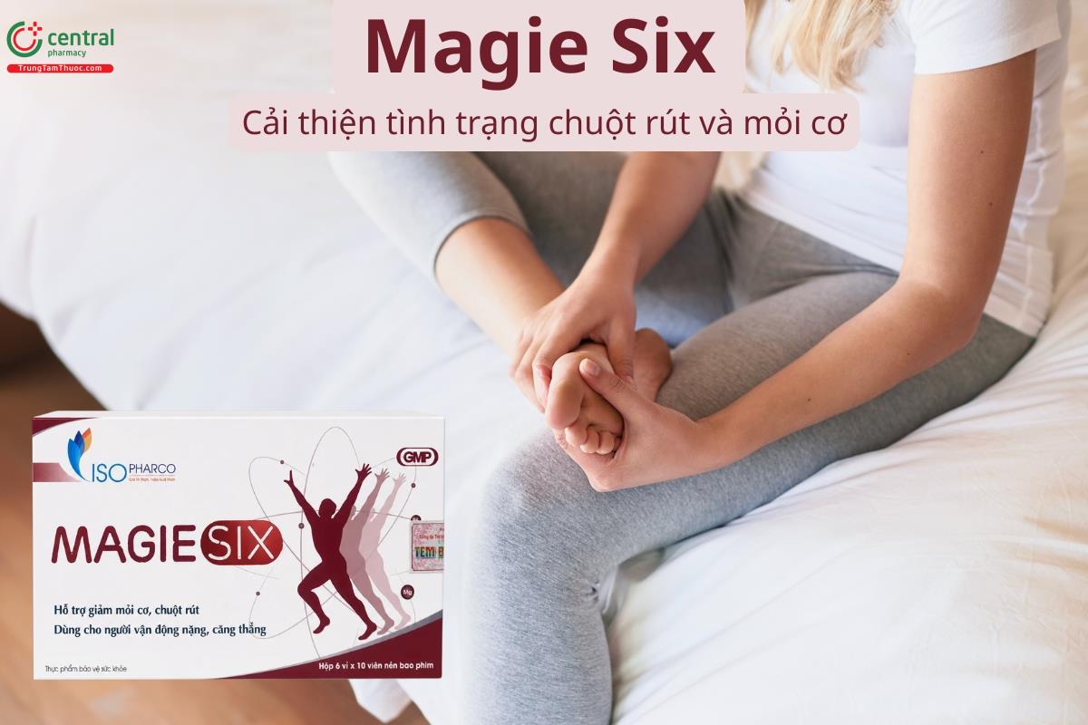 Magie Six hỗ trợ cải thiện tình trạng chuột rút và mỏi cơ
