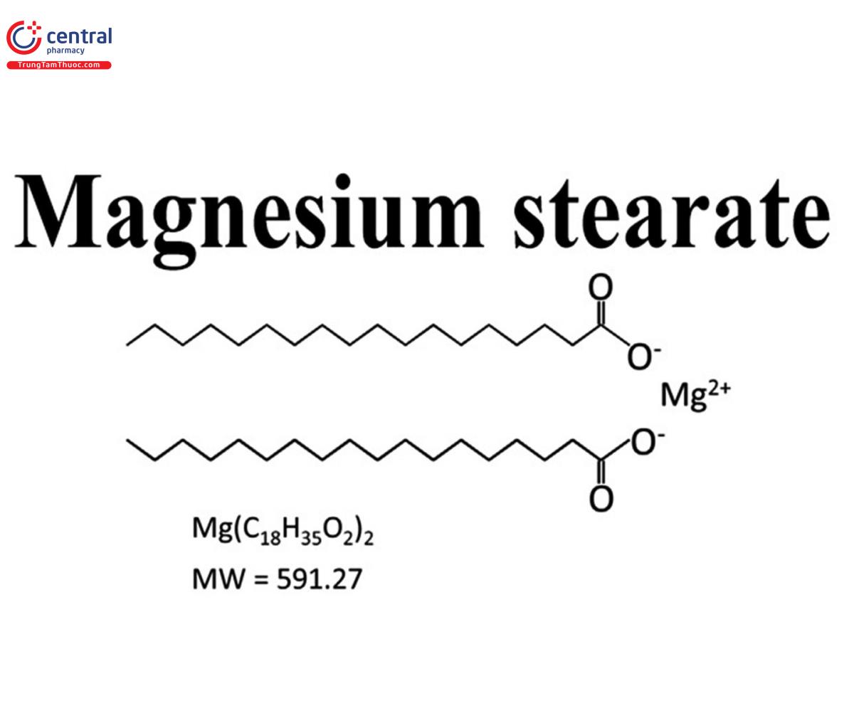 Công thức cấu tạo của Magnesi stearat