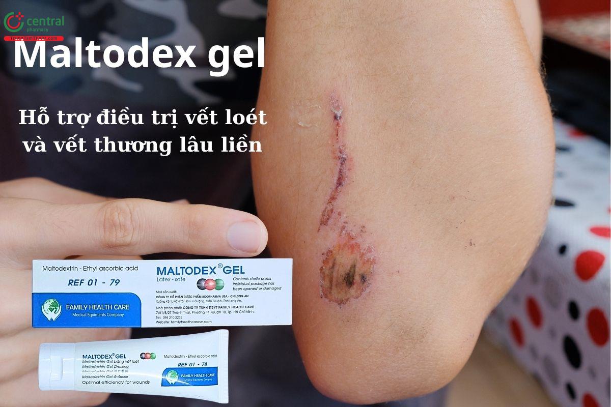 Maltodex gel - hỗ trợ điều trị vết loét và vết thương lâu liền