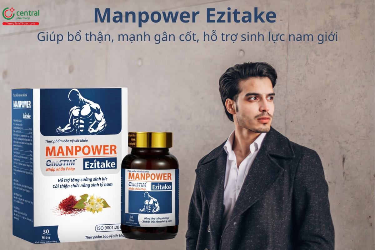Manpower Ezitake bổ thận, mạnh gân cốt, hỗ trợ sinh lực nam