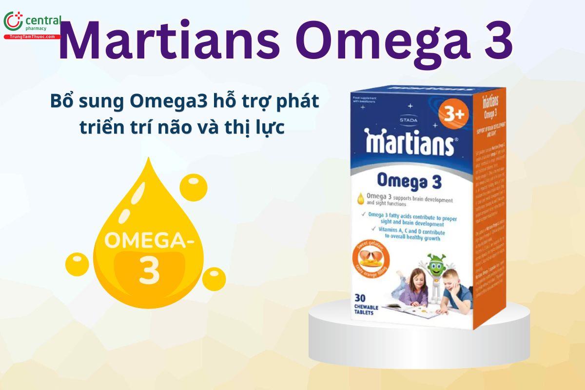 Martians Omega 3 hỗ trợ phát triển trí não, thị lực