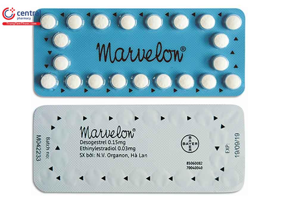 Marvelon - thuốc tránh thai hàng ngày vỉ 21 viên