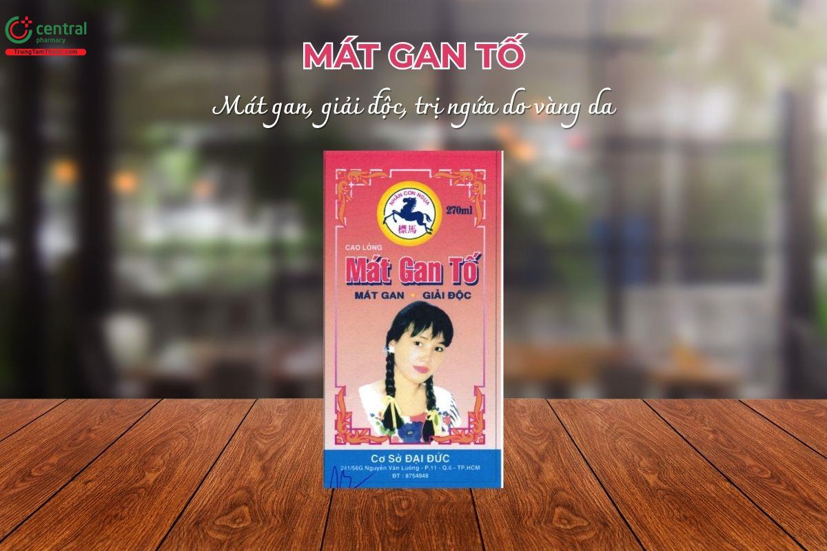 Cao lỏng Mát gan tố với thành phần chiết xuấ từ các thảo dược thiên nhiên, giúp mát gan, giải độc, điều trị ngứa do vàng da, giảm tình trạng thấp nhiệt ở gan và mật.