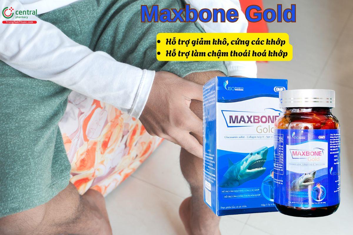 Viên uống Maxbone Gold hỗ trợ làm chậm quá trình thoái hoá khớp