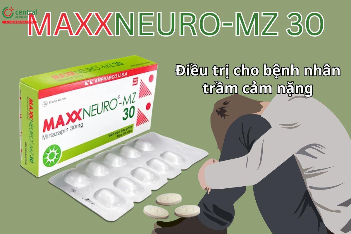 MAXXNEURO-MZ 30 điều trị trầm cảm mức độ nặng