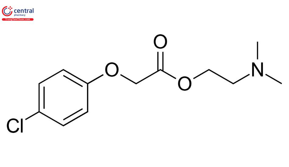 Cấu trúc của Meclofenoxate