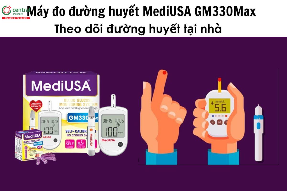 Máy đo đường huyết MediUSA GM330Max - Theo dõi đường huyết tại nhà