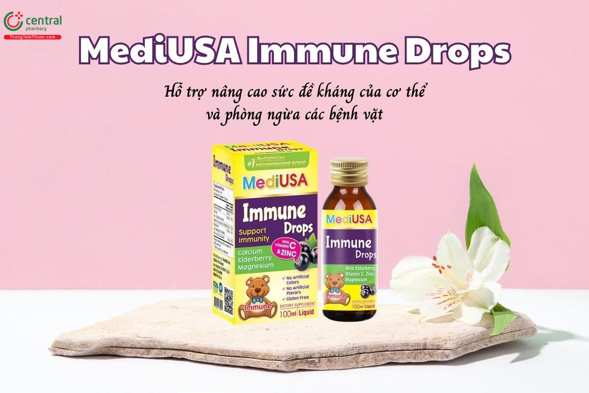MediUSA Immune Drops nâng cao sức đề kháng và phòng ngừa bệnh vặt