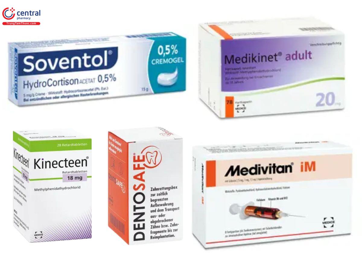 Một số sản phẩm của Medice Arzneimittel Pütter