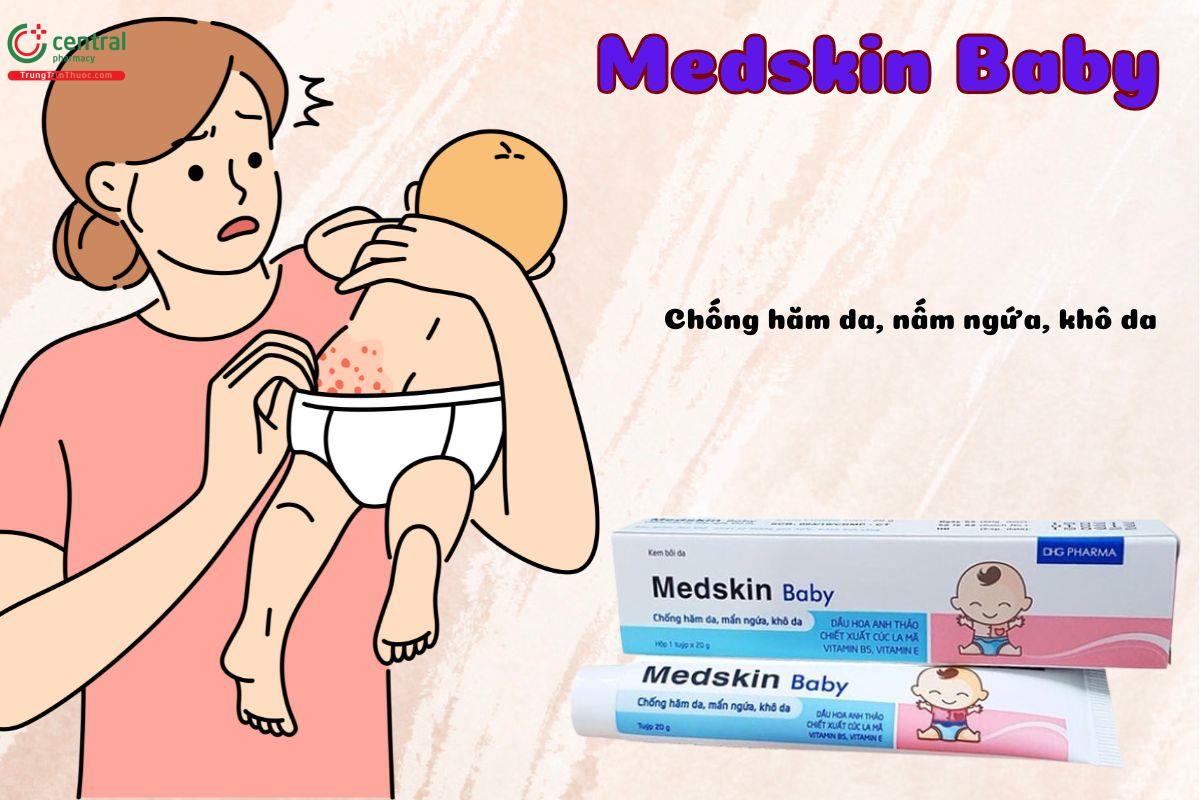 Medskin Baby giúp chống hăm, dưỡng ẩm cho trẻ em