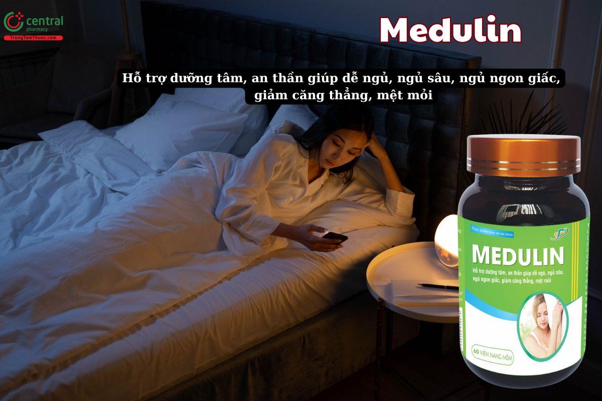Viên uống Medulin giúp an thần, dễ ngủ, ngủ ngon giấc