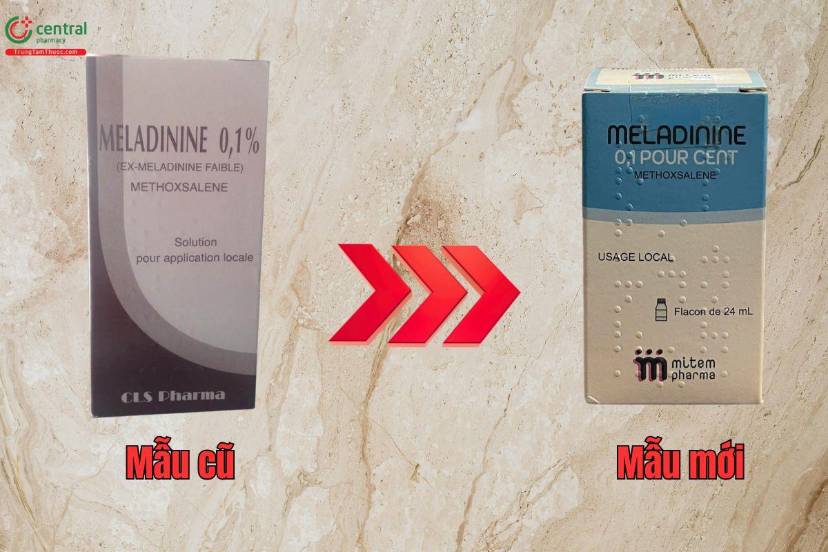 Thay Đổi Bao Bì Và Nhà Sản Xuất – Thuốc Meladinine 0,1%