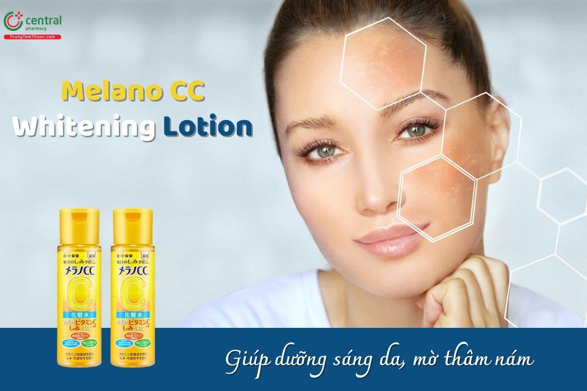 Dung dịch Melano CC Whitening Lotion hỗ trợ làm mờ và ngăn ngừa tàn nhang, thâm mụn, đốm nâu