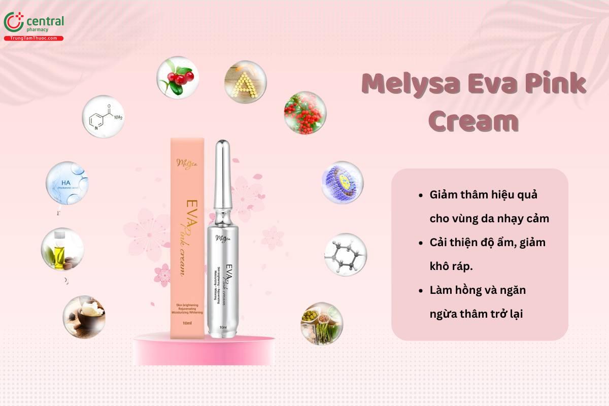 Melysa Eva Pink Cream - bí quyết làm hồng nhũ hoa và vùng kín