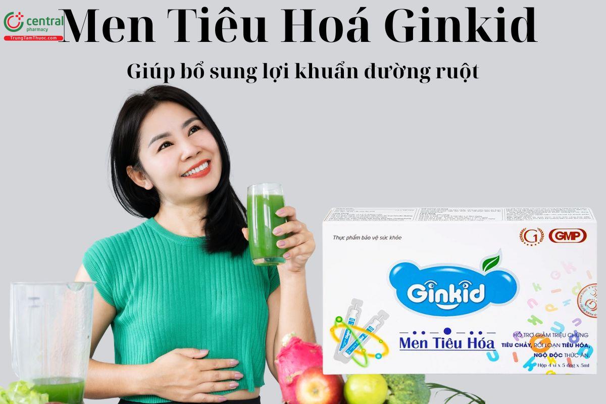 Men Tiêu Hoá Ginkid - Giúp  cân bằng hệ vi sinh đường ruột