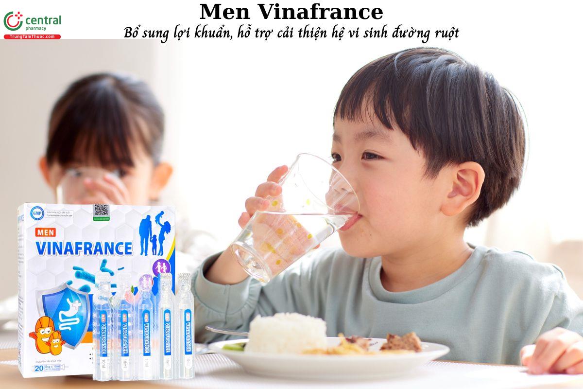 Men Vinafrance bổ sung lợi khuẩn, hỗ trợ cân bằng hệ vi sinh đường ruột