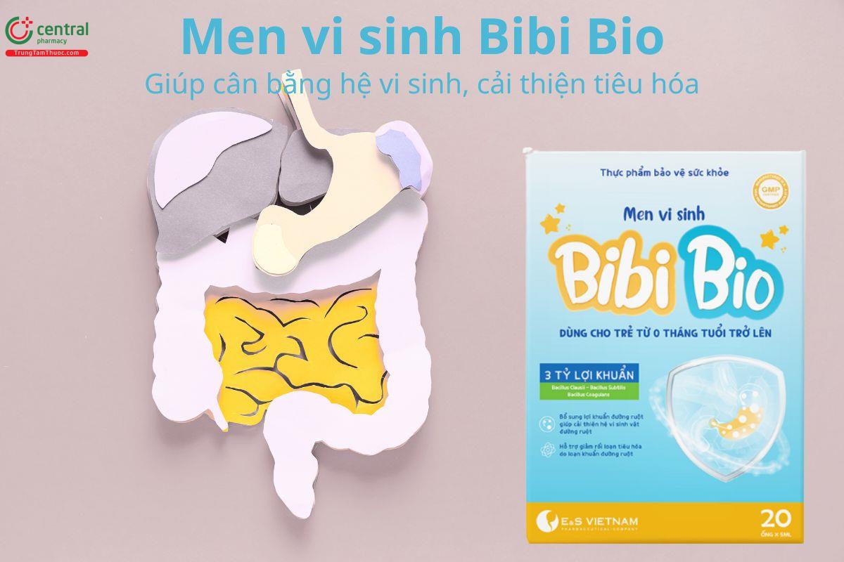 Men vi sinh Bibi Bio giúp cân bằng hệ vi sinh đường ruột