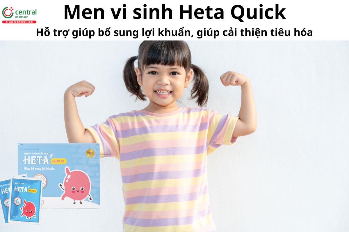 Men vi sinh Heta Quick - Giúp cải thiện hệ vi sinh đường ruột