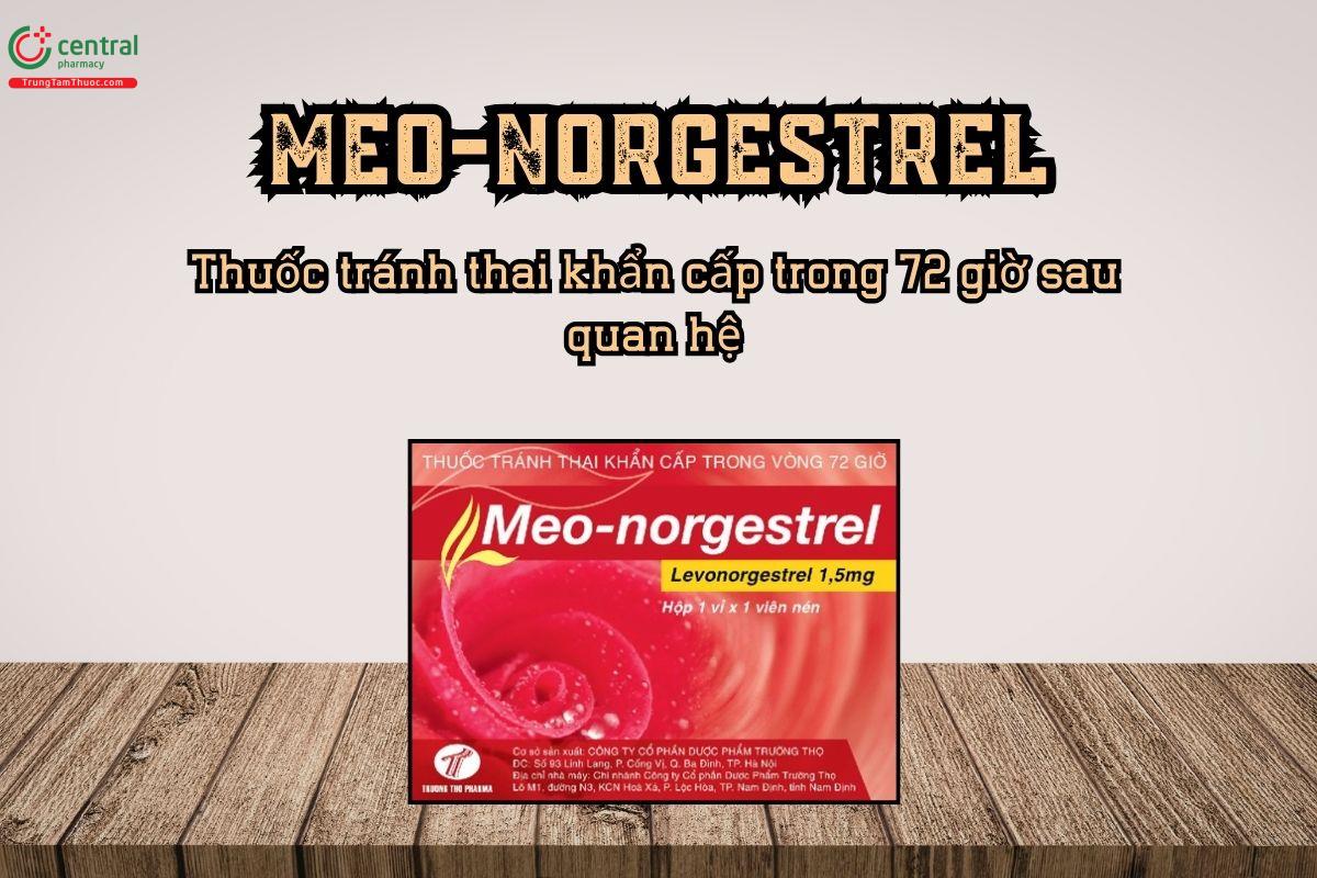 Thuốc Meo-Norgestrel tránh thai khẩn cấp trong 72 giờ