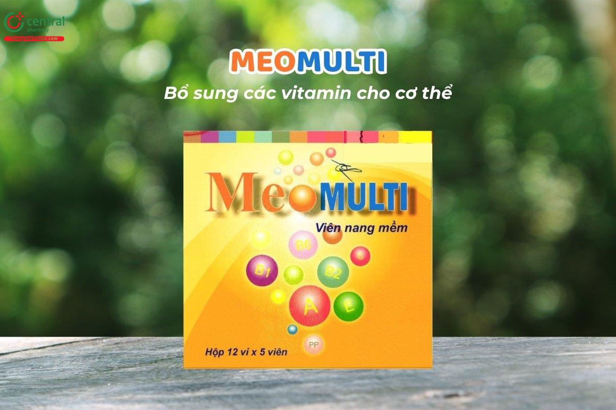 Meomulti để cung cấp các loại vitamin cần thiết cho cơ thể. Thích hợp cho những trường hợp như: người mới khỏi bệnh, người mắc các bệnh mạn tính, bệnh nhân sau phẫu thuật.