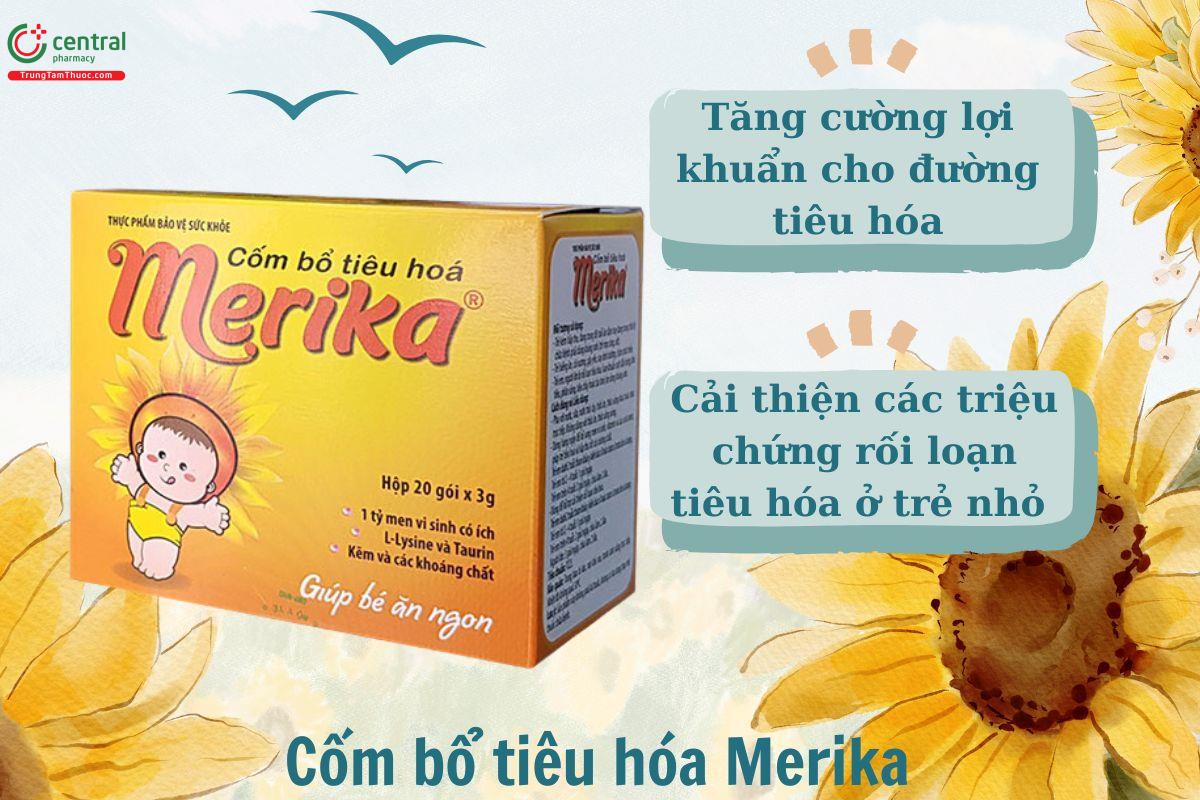 Công dụng của Cốm bổ tiêu hóa Merika 