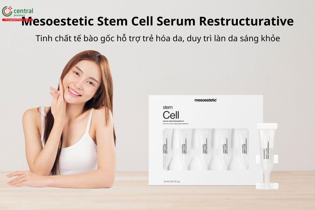 Mesoestetic Stem Cell Serum Restructurative hỗ trợ đẩy lùi quá trình lão hóa da