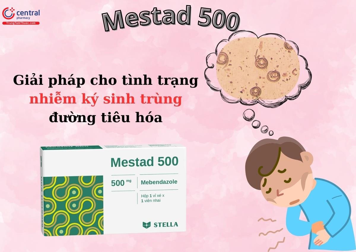 Thuốc Mestad 500 - Giải pháp cho tình trạng nhiễm ký sinh trùng đường tiêu hóa