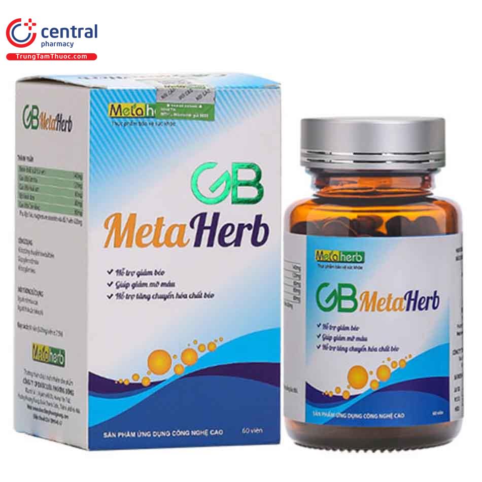 GB - Metaherb giúp hỗ trợ giảm mỡ máu