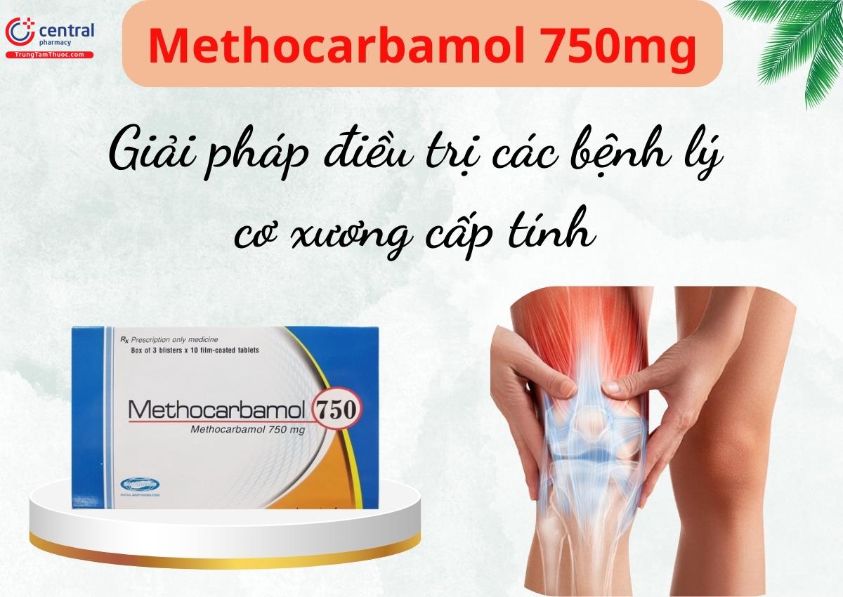 Thuốc Methocarbamol 750mg SaVipharm - Điều trị các bệnh lý cơ xương cấp tính