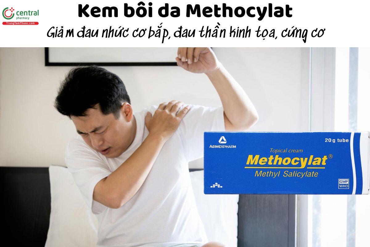 Kem bôi da Methocylat - Giảm đau nhức cơ bắp, đau thần kinh tọa, cứng cơ