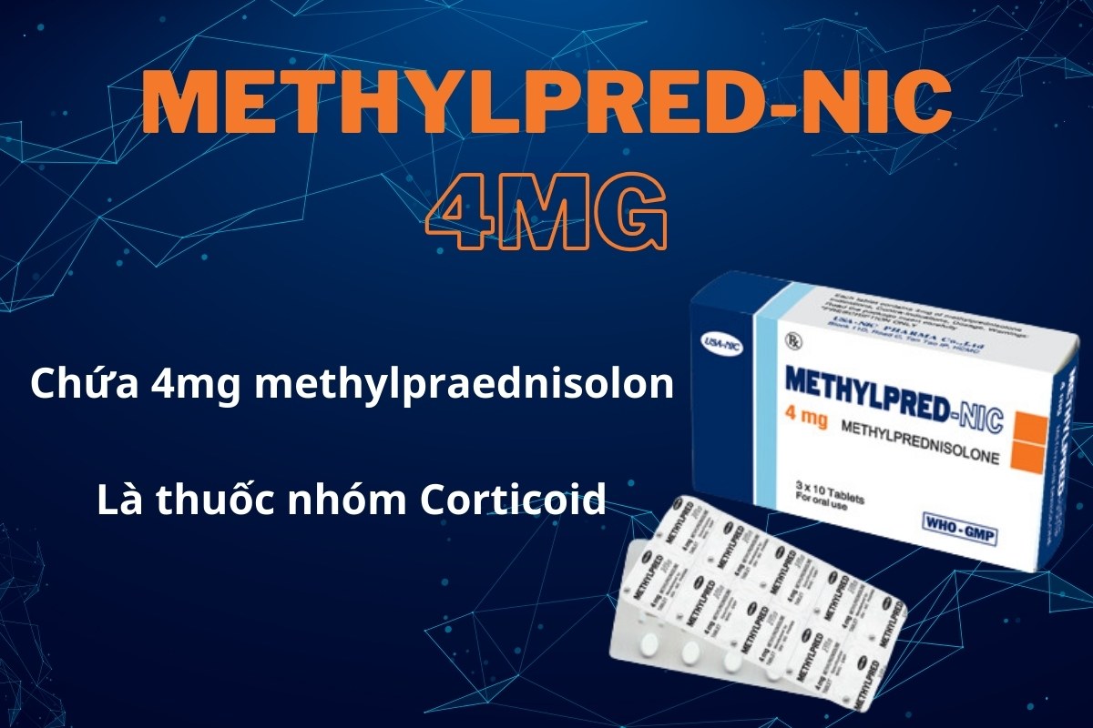 Thuốc Methylpred-NIC 4mg