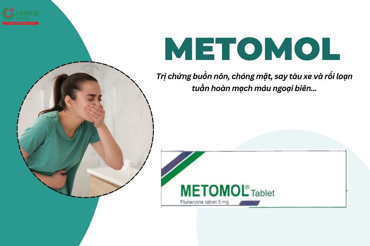 Thuốc Metomol Tablet điều trị chứng buồn nôn, chóng mặt, say tàu xe
