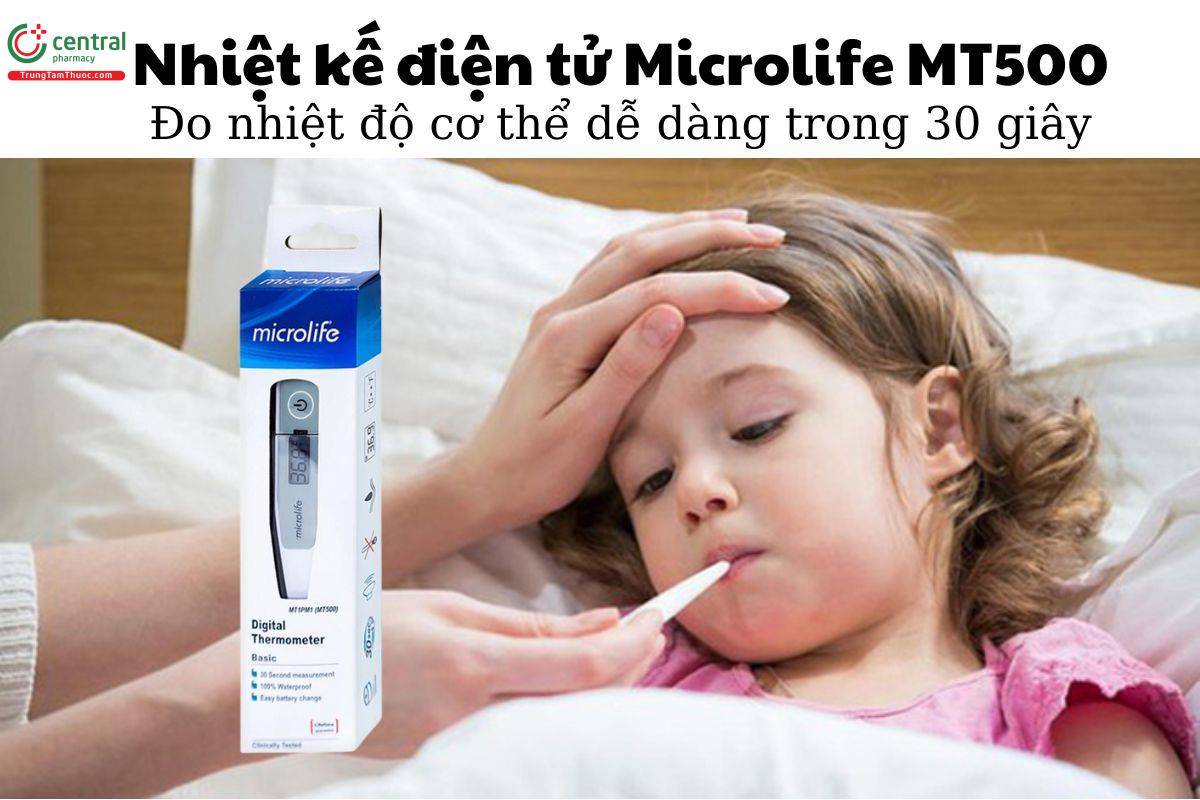 Nhiệt kế điện tử Microlife MT500 - Đo nhiệt độ cơ thể dễ dàng trong 30 giây