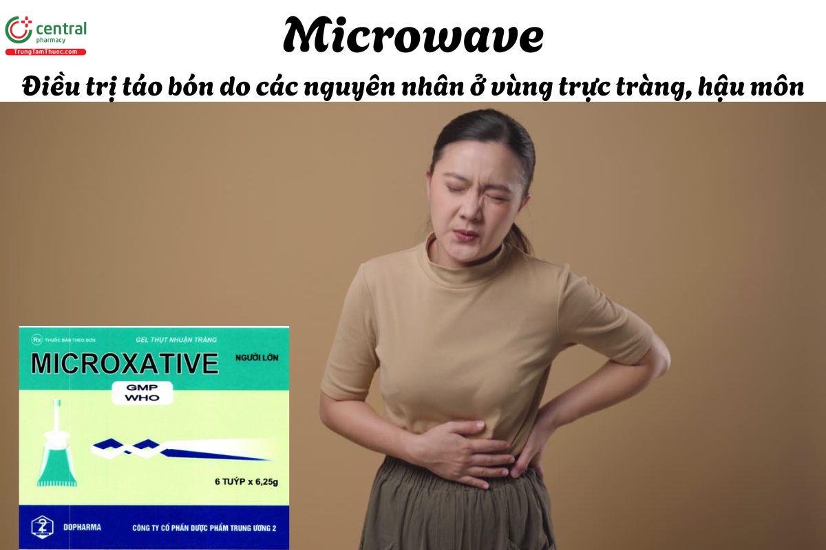 Thuốc Microxative - Điều trị táo bón liên quan đến hậu môn và trực tràng