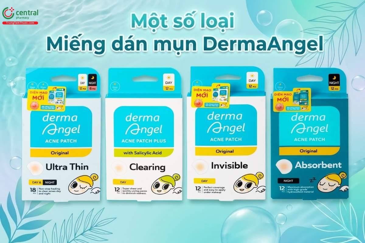 DermaAngel cung cấp nhiều dòng miếng dán mụn thông dụng