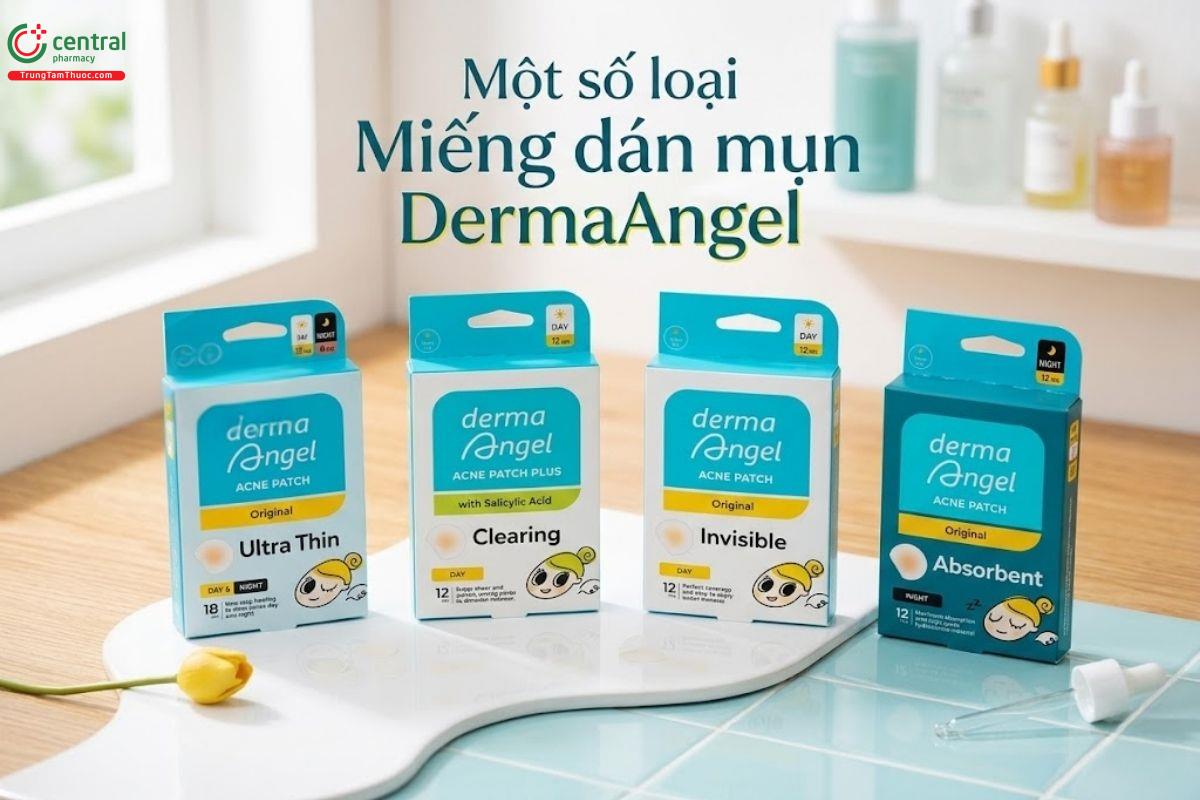 Một số loại miếng dán mụn DermaAngel phổ biến