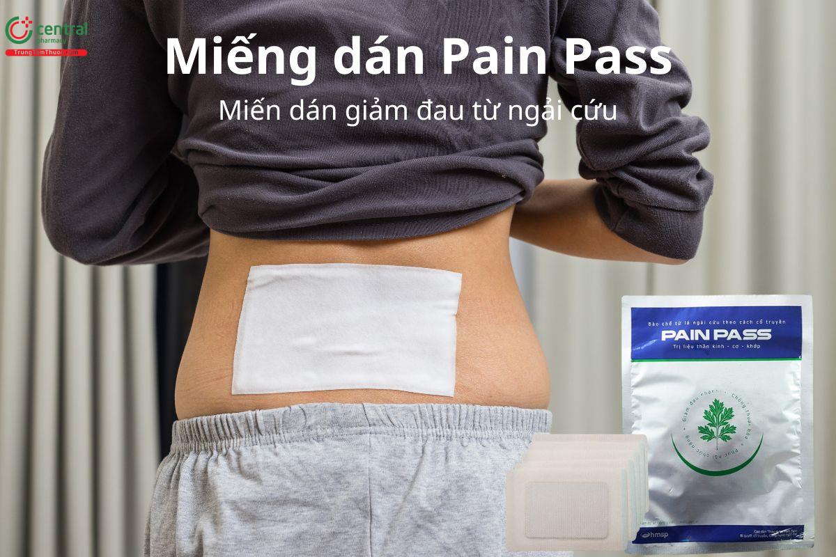 Miếng dán Pain Pass hỗ trợ giảm đau cơ xương khớp, không gây nóng da