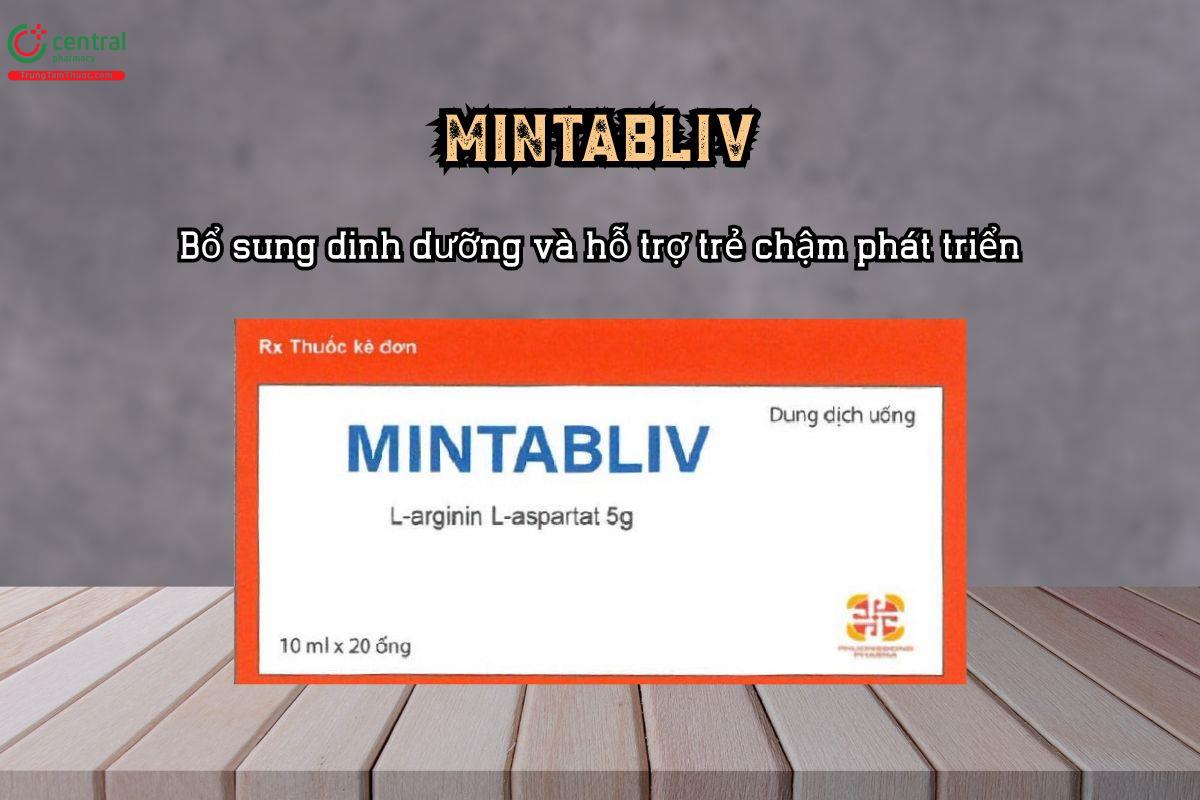 Bổ sung dinh dưỡng và hỗ trợ trẻ chậm phát triển với thuốc Mintabliv chứa L-arginin L-aspartat