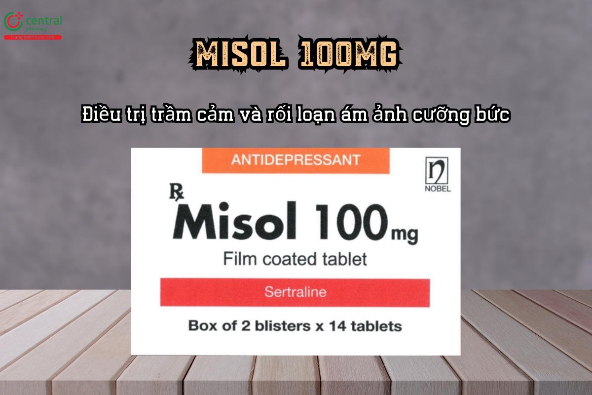 Điều trị trầm cảm và rối loạn ám ảnh cưỡng bức với thuốc Misol 100 mg