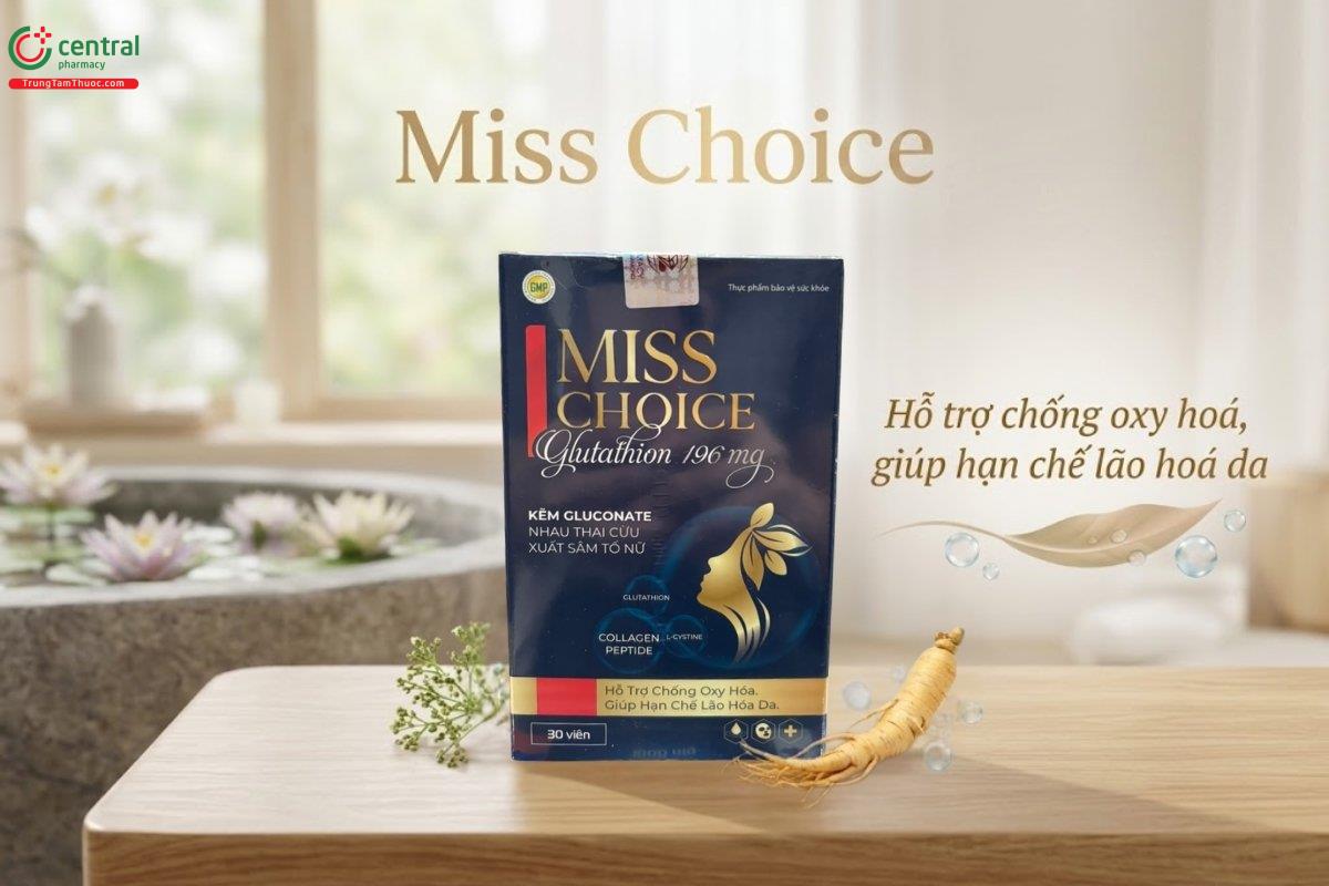 Miss Choice hỗ trợ chống oxy hóa, bảo vệ làn da khỏi lão hoá