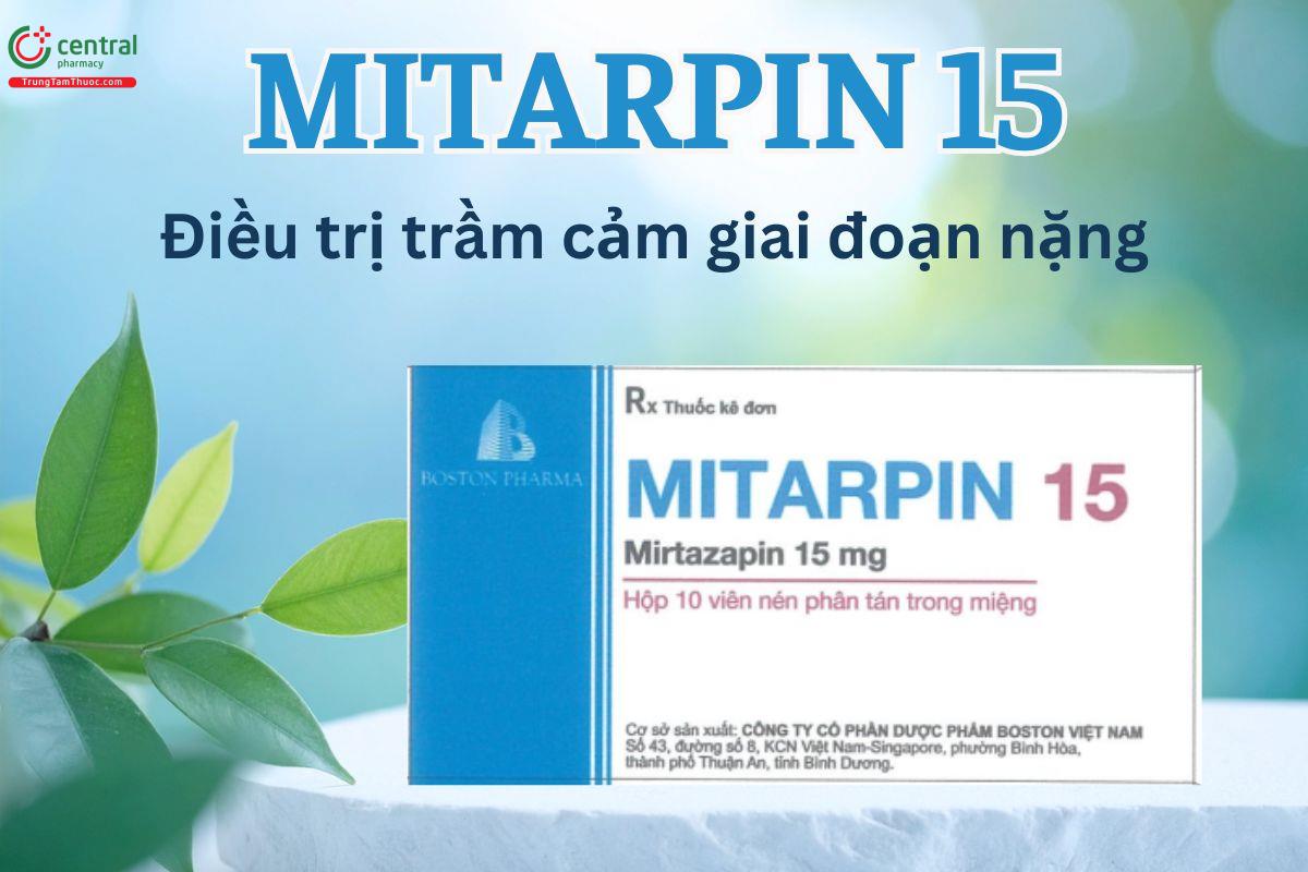 Mitarpin 15 điều trị trầm cảm mức độ nặng