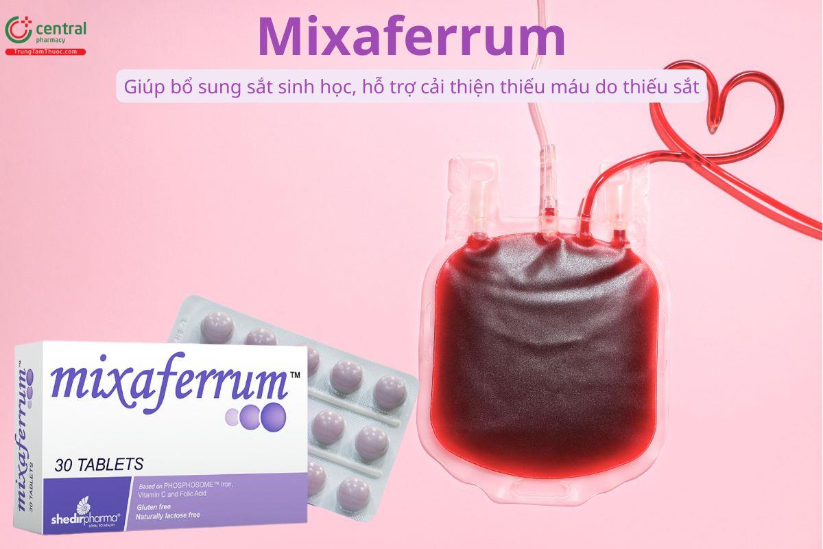 Mixaferrum giúp bổ sung sắt sinh học, cải thiện thiếu máu do thiếu sắt