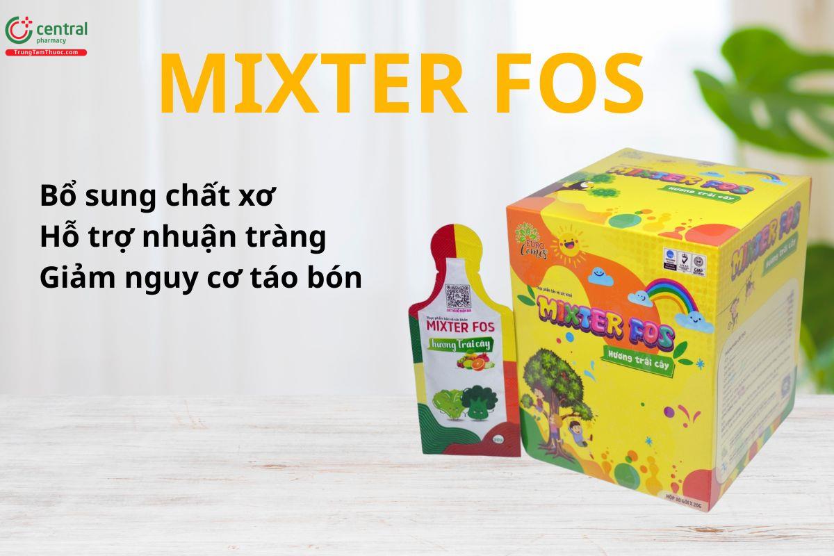 Mixter Fos hỗ trợ nhuận tràng, giảm tình trạng táo bón