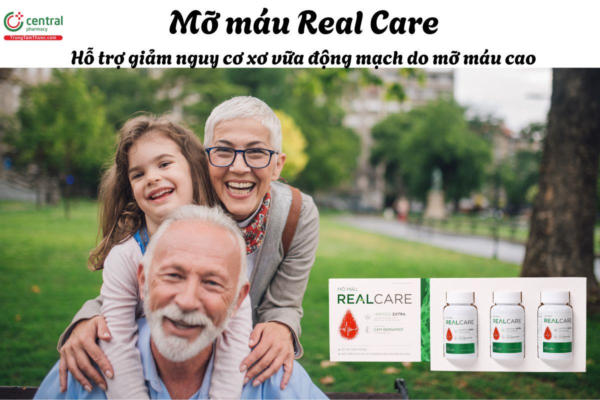Mỡ máu Real Care - Giúp giảm mỡ máu, giảm nguy cơ xơ vữa động mạch