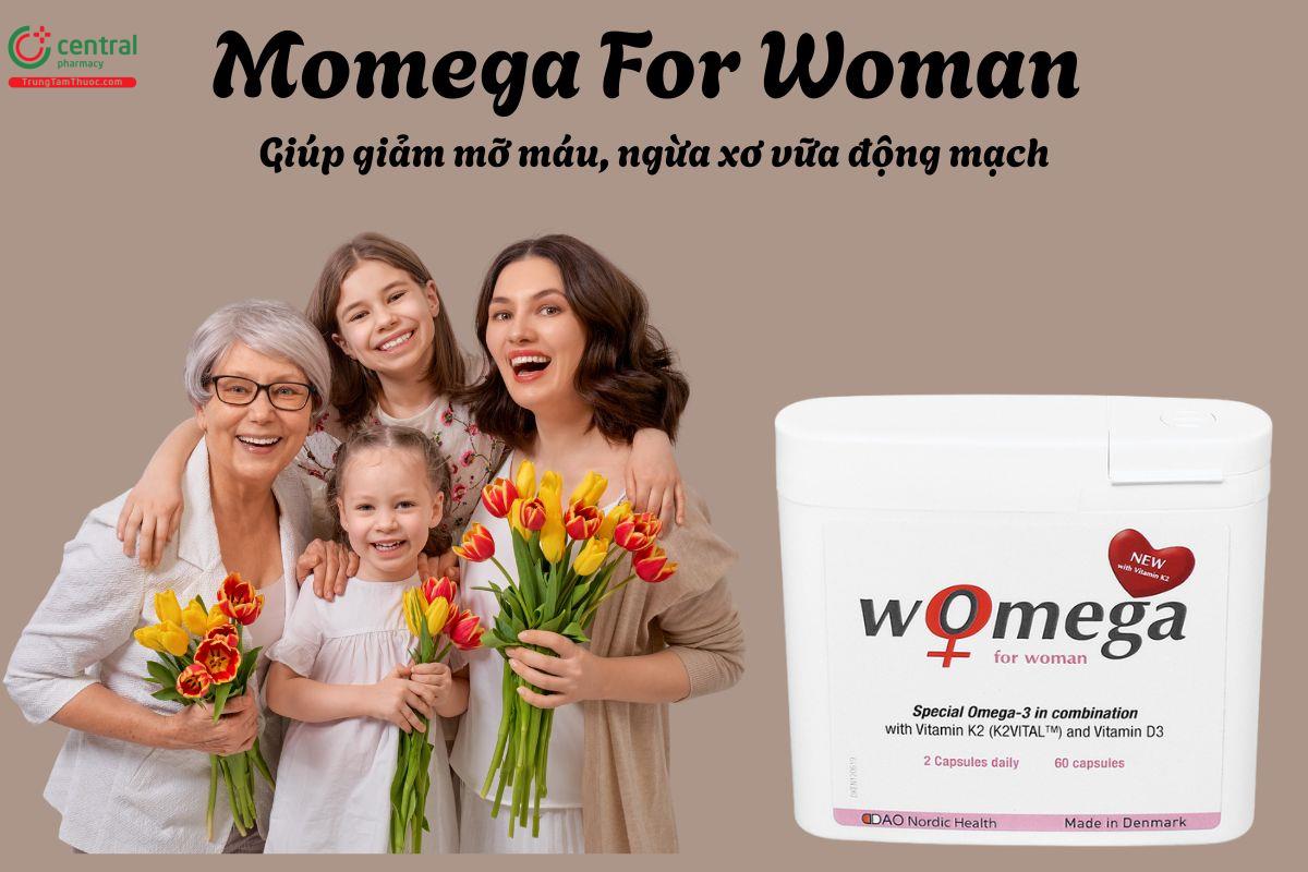 Womega For Woman (60 viên) - Giúp làm chậm quá trình lão hóa