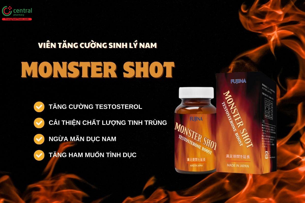 Monster Shot Fujina tăng cường sinh lý nam, ngừa xuất tinh sớm