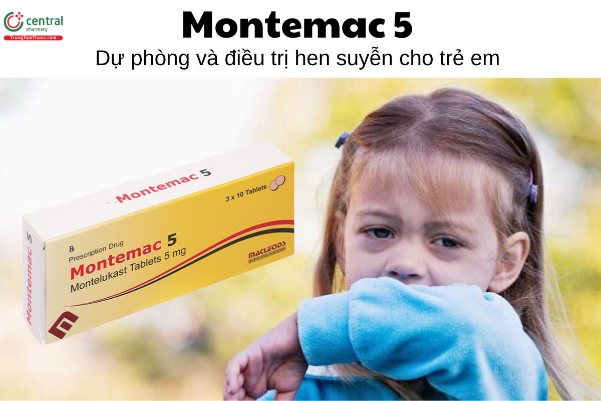 Thuốc Montemac 5 - Dự phòng và điều trị hen suyễn cho trẻ em 