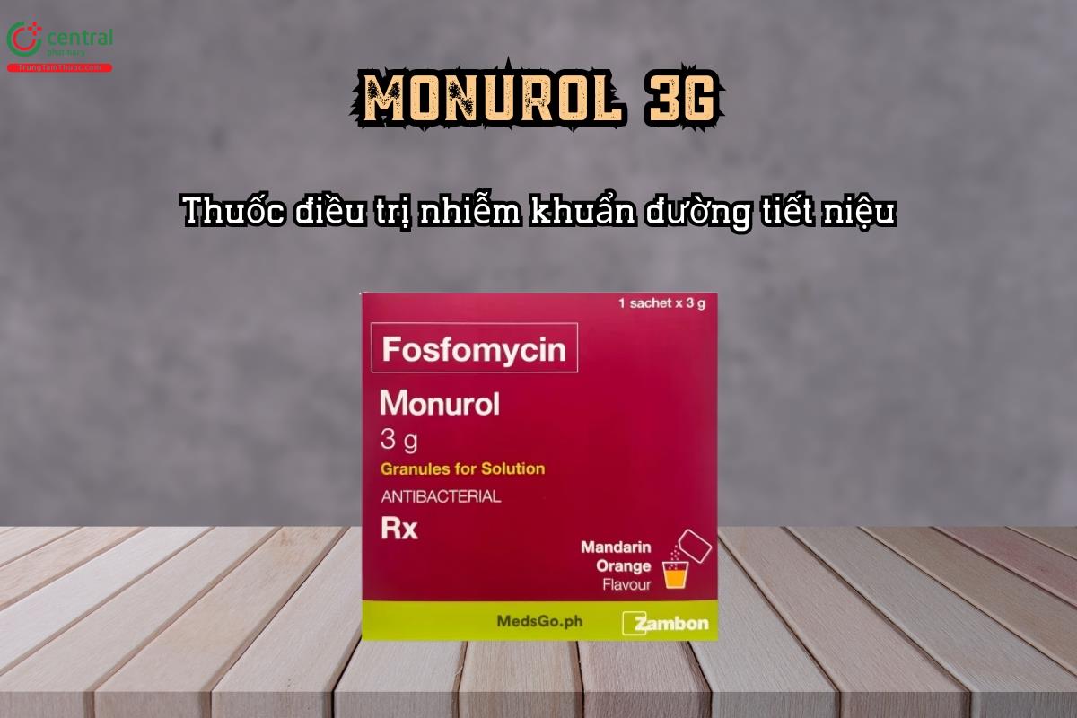 Thuốc điều trị nhiễm khuẩn đường tiết niệu Monurol 3g