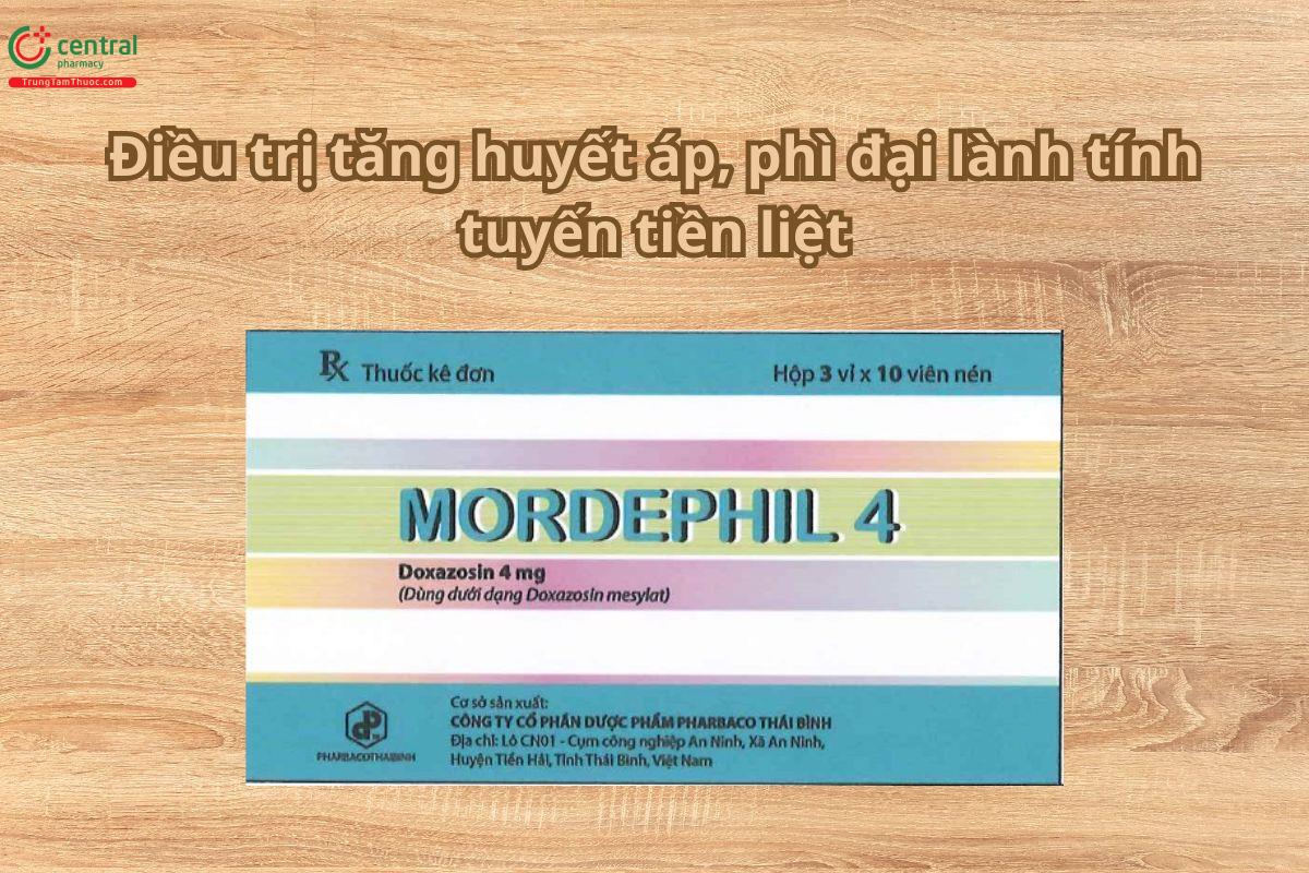 Thuốc Mordephil 4 điều trị tăng huyết áp, phì đại lành tính tuyến tiền liệt