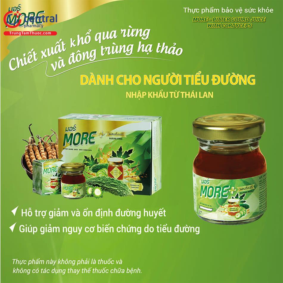 Tác dụng của More Bitter Gourd Juice With Cordyceps